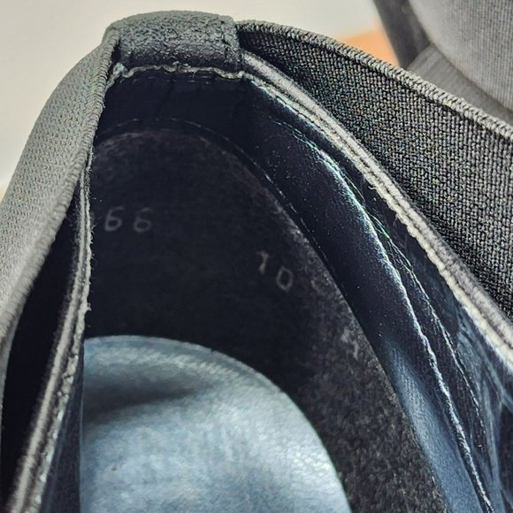 Stuart Weitzman Kilgore Ankle Boots 10 Black Suede Elastic Band Platform Pull On - Picture 2 of 13